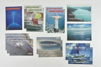 Greenpeace BROCHURE Supports de communication de Greenpeace en Finlande Finlande 2006 2006.199.2.1-19 Photo Mucem