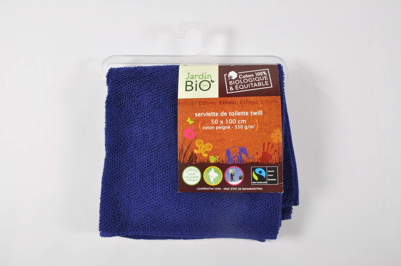 serviette de toilette serviette de toilette en coton biologique et équitable 2006.229.1.1-3 Photo Mucem
