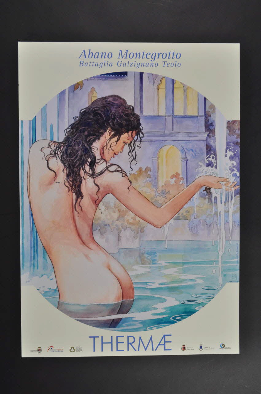 Milo Manara ; Turisma Padova Terme Euganee affiche publicitaire 2006 2006.23.2 Photo Mucem