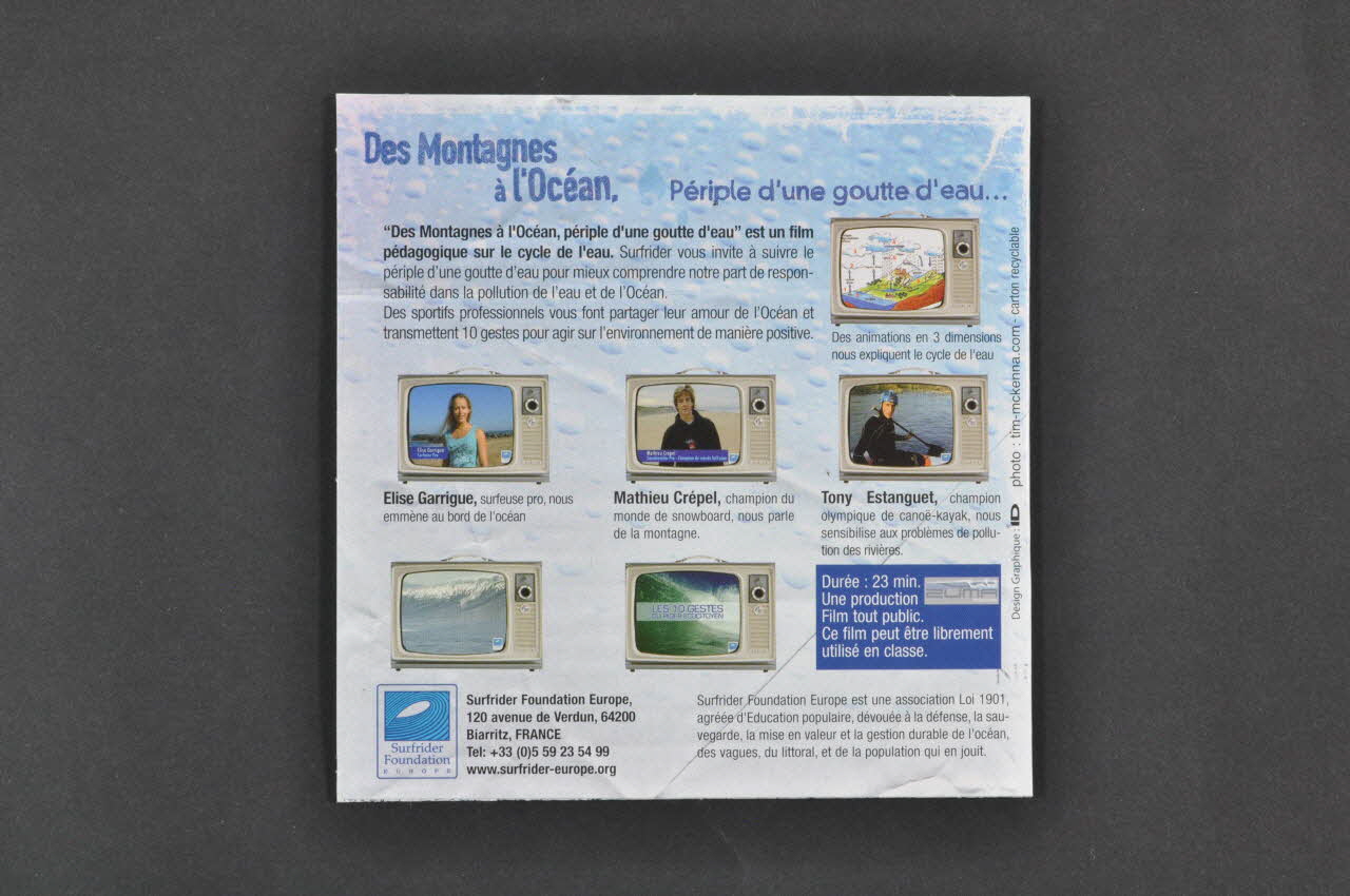Surfrider Foundation Europe CD-ROM CD Des montagnes à l'océan Aquitaine, France 1990 2006.55.13.3.1-2 Photo Mucem