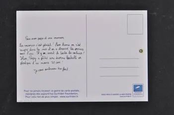 carte postale publicitaire Aidez-nous à garder la mer propre, Support de communication de la Surfrider Foundation Europe 2006.55.17.10 Photo Mucem