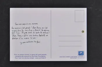 carte postale publicitaire Aidez-nous à garder la mer propre, Support de communication de la Surfrider Foundation Europe 2006.55.17.12 Photo Mucem