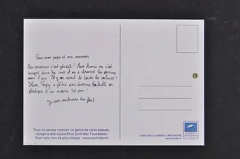 carte postale publicitaire Aidez-nous à garder la mer propre, Support de communication de la Surfrider Foundation Europe 2006.55.17.14 Photo Mucem