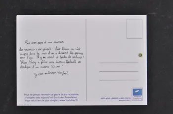 carte postale publicitaire Aidez-nous à garder la mer propre, Support de communication de la Surfrider Foundation Europe 2006.55.17.7 Photo Mucem