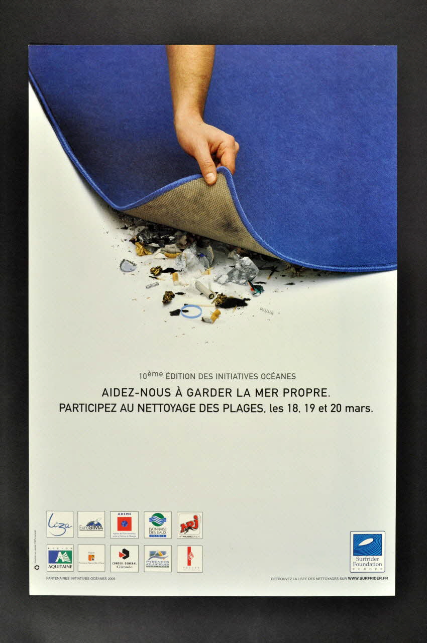 affiche Aidez-nous à garder la mer propre, participez au nettoyage des plages 2006.55.8.5 Photo Mucem