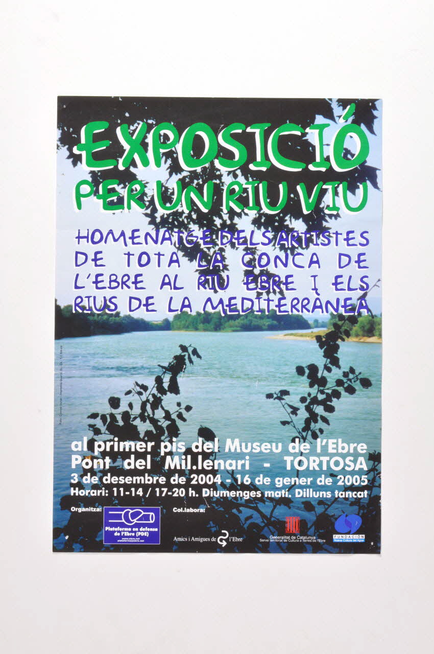 affiche Affiche Plataforma en Defensa de l'Ebre 2006.59.21 Photo Mucem