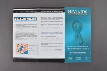 Dépliant "HIV/AIDS Pak Njohuri per te gjithe" (traduction) 2006.64.13 Photo Mucem