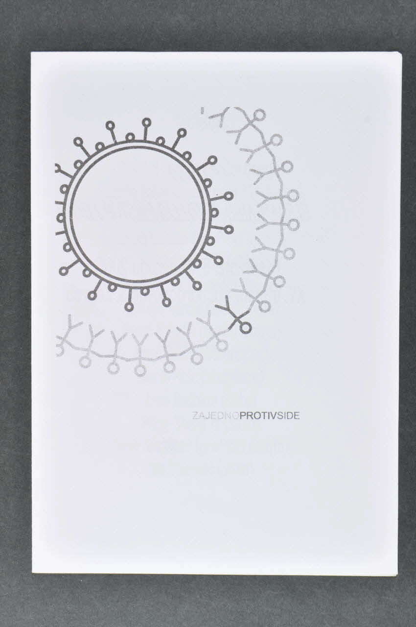 programme Programme de l'exposition "Gledam AIDS" Croatie 2005 2006.66.3 Photo Mucem