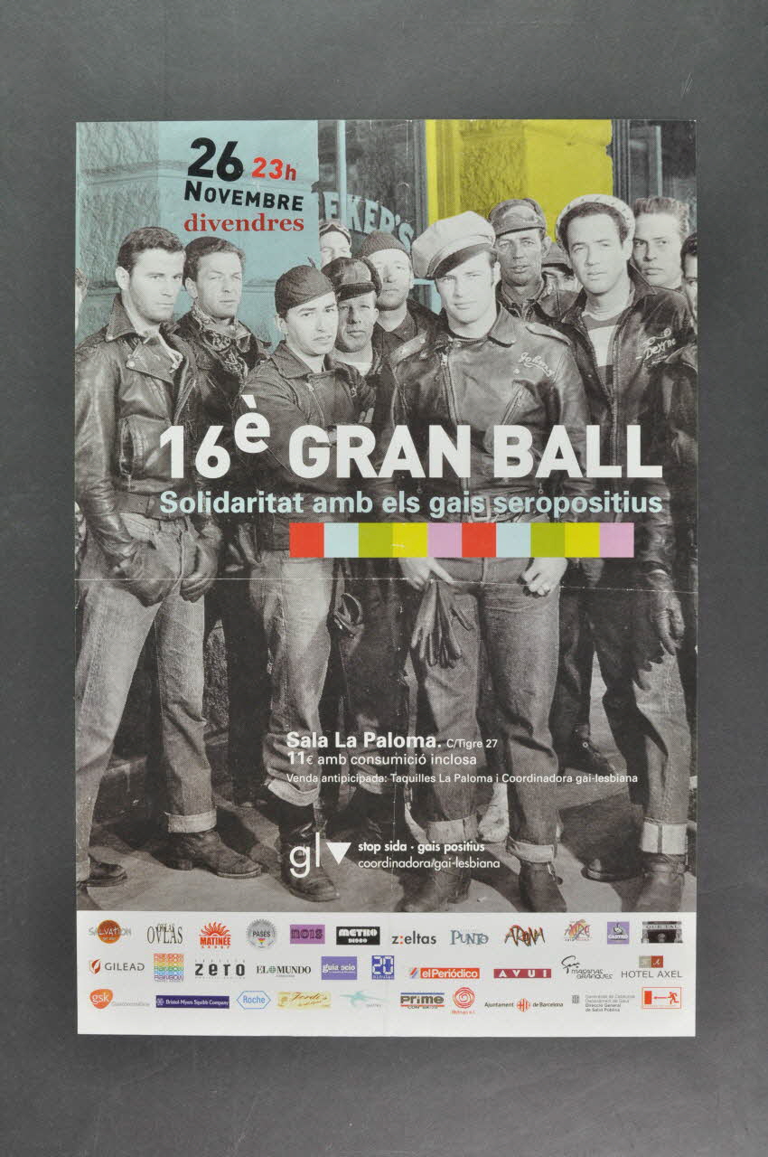 Stop Sida / Gais Positius affiche 16° gran ball Solidaritat amb els gais seropositius (16° grand bal de solidarité avec les séropositifs gais) Espagne 2004 2006.67.1 Photo Mucem