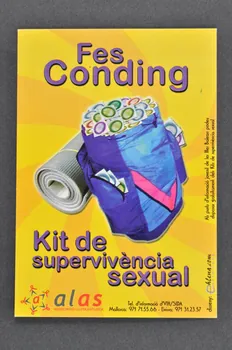 Alas carte postale "Fes Conding / Kit de supervivencia sexual" (kit de survie sexuelle) Espagne 2005 2006.70.35 Photo Mucem