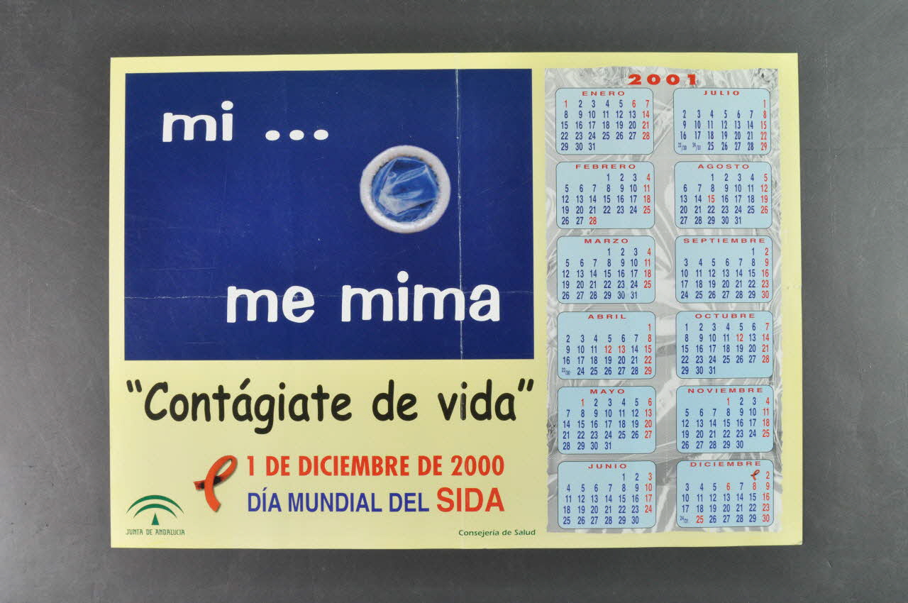 Junta De Andalucia Affiche-calendrier "Mi ... me mima / Contagiate de vida" (Moi... moi même / Contagion de vie) Espagne 2000 2006.70.4 Photo Mucem