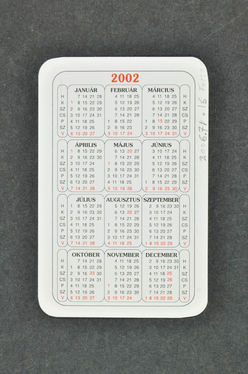 Kalvaria Aids, Freddie Mercury Dijas Alapitvany Et Carte d'information Hongrie 2000 2006.71.16 Photo Mucem
