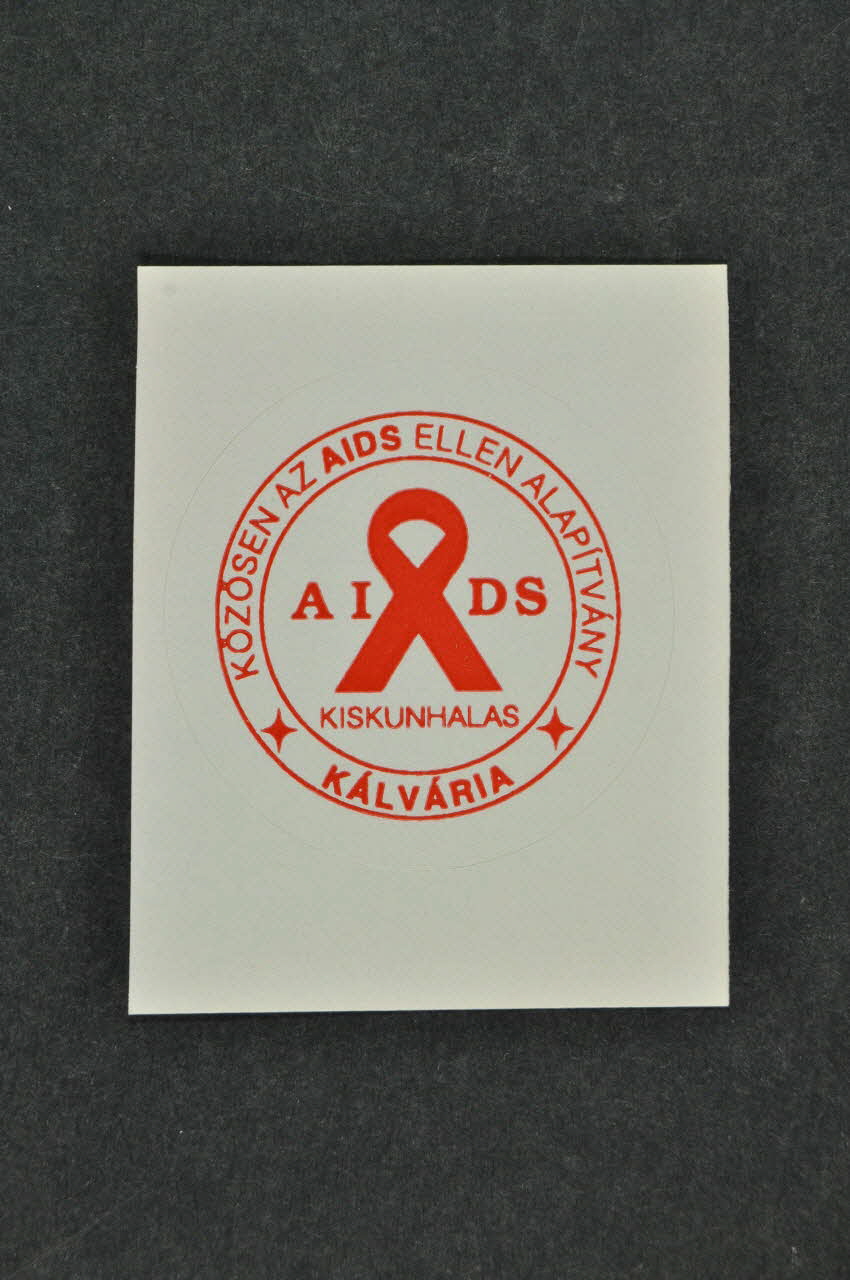Kalvaria Aids autocollant Hongrie 2006 2006.71.24 Photo Mucem