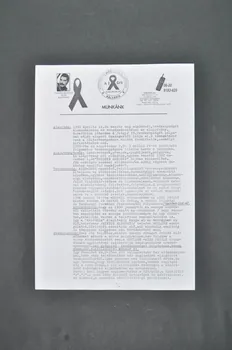 Kalvaria Aids document Ensemble de documents en hongrois sur l'activité de l'association et de la ligne téléphonique Hongrie 2003 2006.71.54.1-10 Photo Mucem