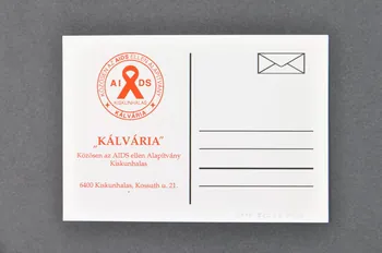 carte postale lapin Stop Aids 2006.71.7  Photo Mucem