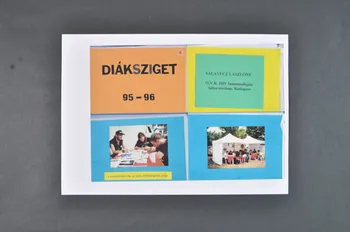 National Blood Bank Service Planche de photos "Diaksziget 95-96" (Woodstock Island). Dépistage anonyme du VIH/sida au festival de Sziget en 1995-6 Hongrie 1995 2006.72.49.1-2 Photo Mucem
