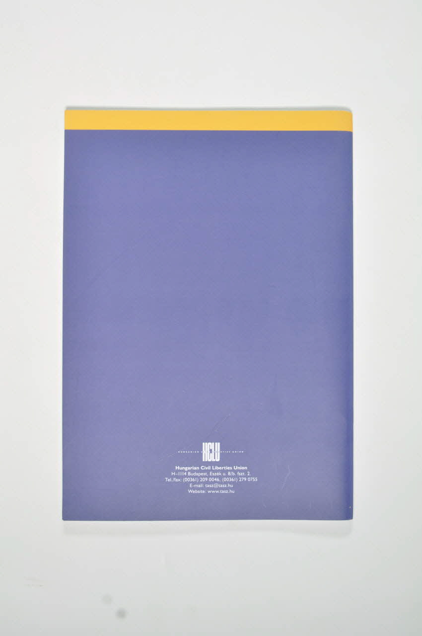 BROCHURE "Intravenous drug use and public health in Hungary" (Usage de drogues par voie intraveineuse et santé publique en Hongrie) Hongrie 2004/10 2006.73.8 Photo Mucem
