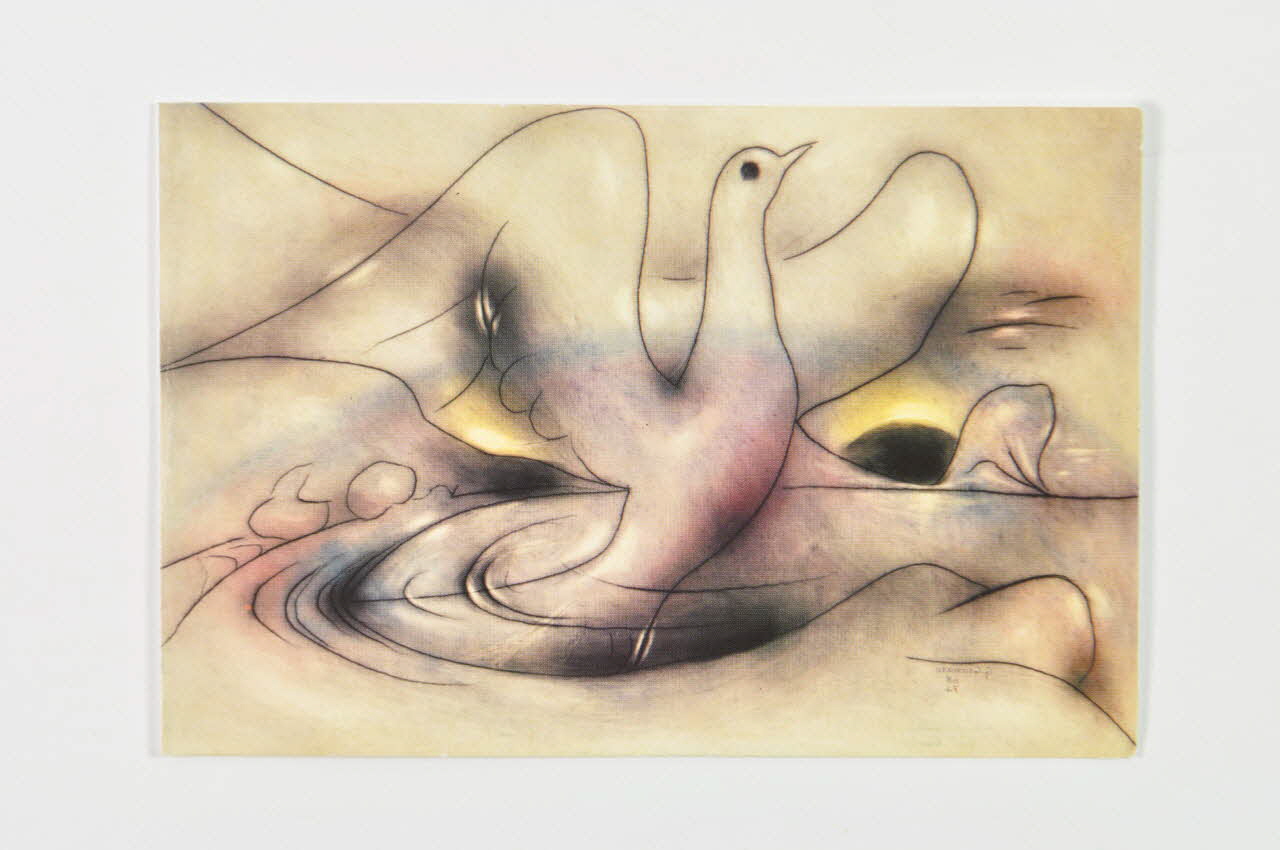 carte de voeux colombe de la paix 2006.75.30 Photo Mucem