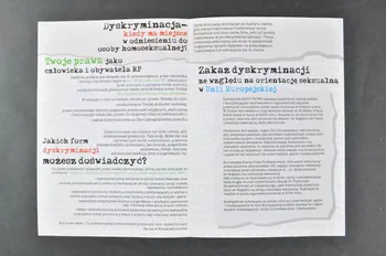 Dépliant "Nie daj sie / Dyskryminowac" (Discrimination) 2006.77.7 Photo Mucem