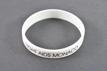 bracelet "Fight Aids Monaco" Monaco 2005 2006.78.4  Photo Mucem
