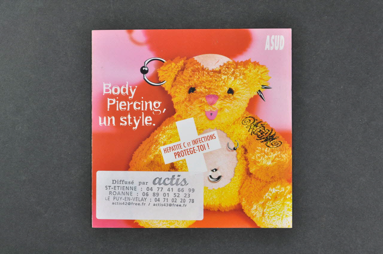 Asud Dépliant "Body Piercing, un  style" France 2006 2006.82.2 Photo Mucem