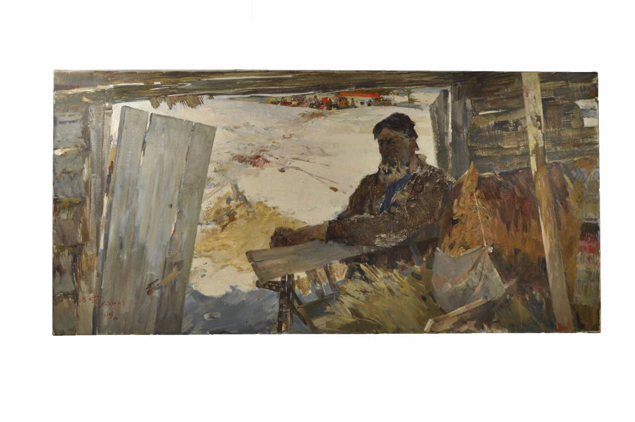 Vassili Rudnev tableau Entrée au Goulag 1960 2008.25.1 Photo Mucem