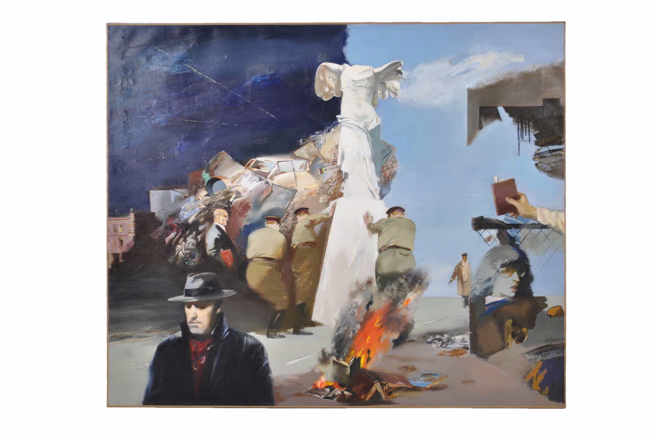 Vladimir Tovstik tableau L'Eclipse, V. TOVSTIK, 1988 Biélorussie 1988 2008.26.1 Photo Mucem