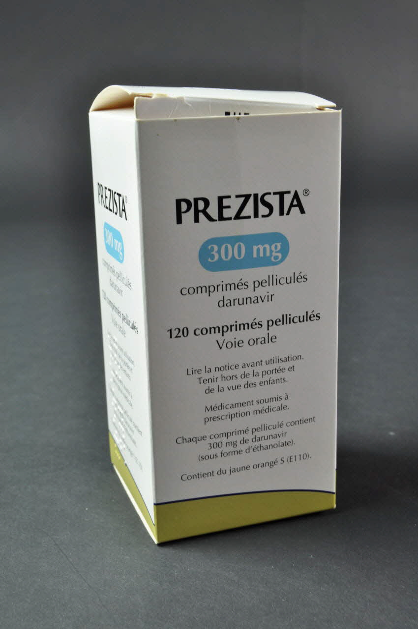 Laboratoire Janssen-Cilag Flacon de médicament "Prezista" France 2007 2008.32.183.1 Photo Mucem