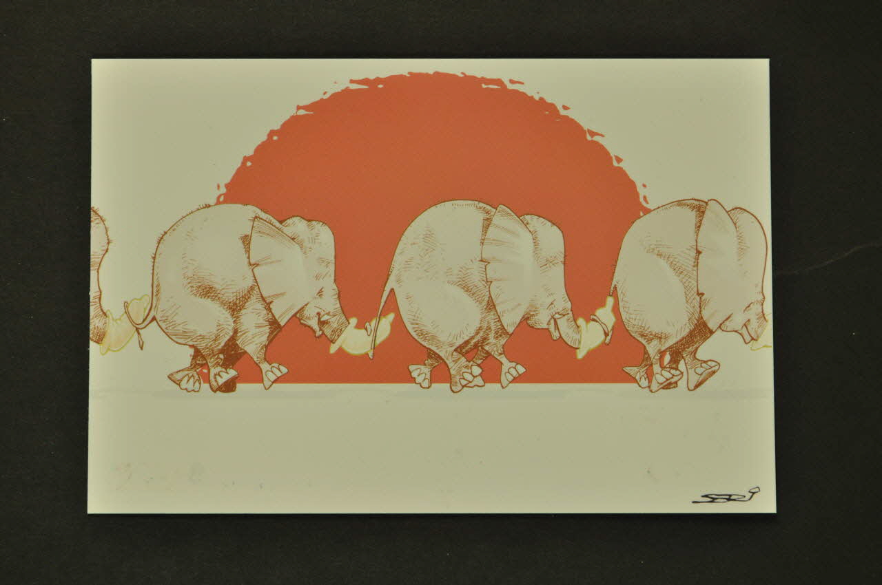 Ministère De La Santé Du Brésil carte postale 1er festival international de Humor & Aids International 2006/8 2008.32.124.1 Photo Mucem