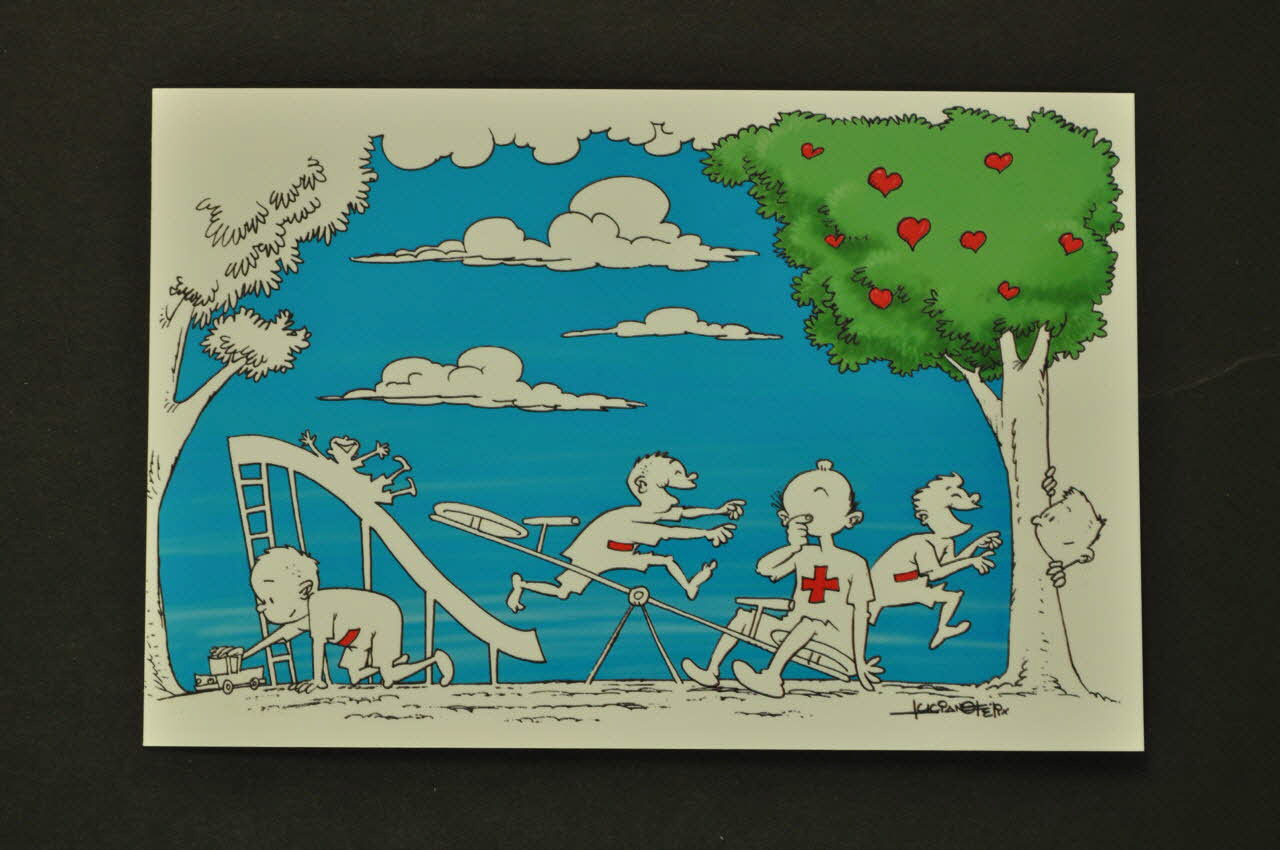 Ministère De La Santé Du Brésil carte postale 1er festival international de Humor & Aids International 2006/8 2008.32.124.10 Photo Mucem