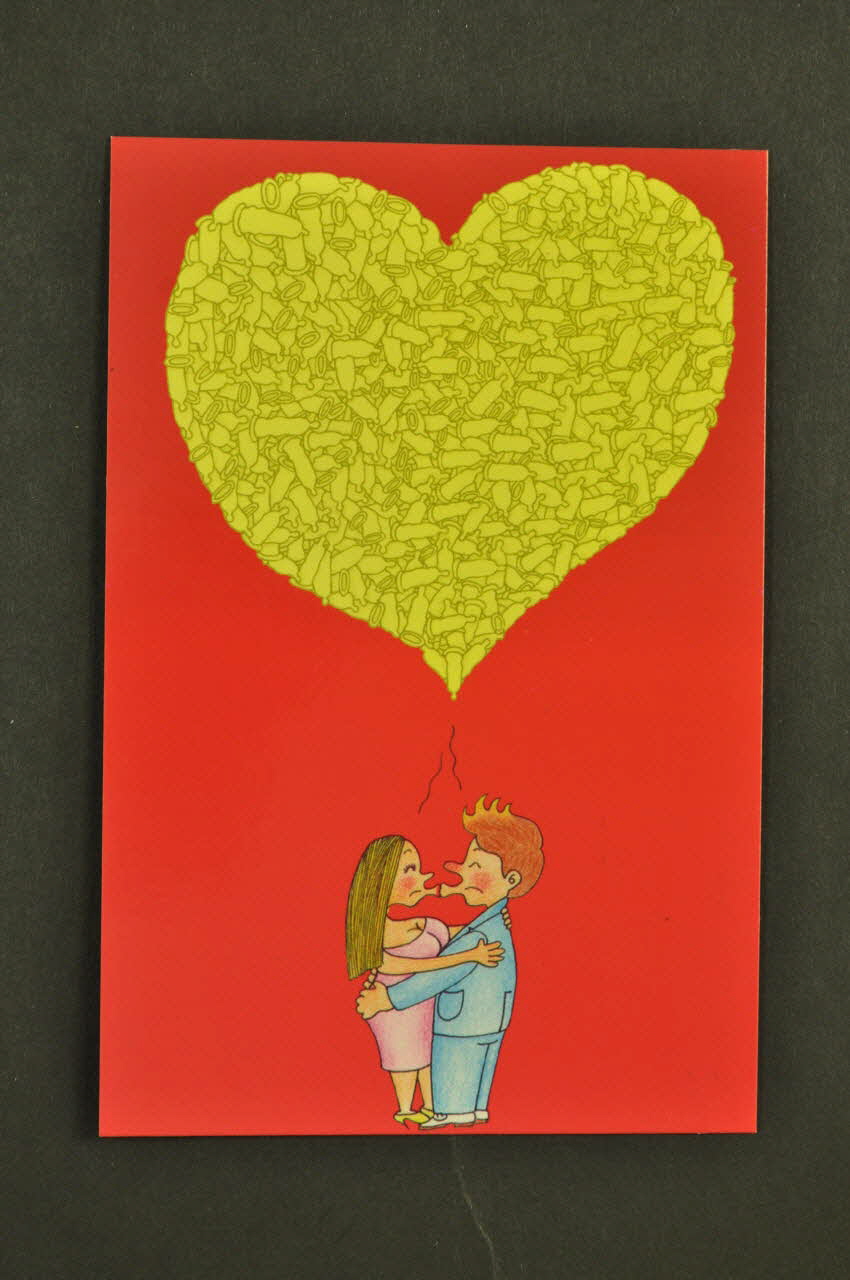 Ministère De La Santé Du Brésil carte postale 1er festival international de Humor & Aids International 2006/8 2008.32.124.11 Photo Mucem