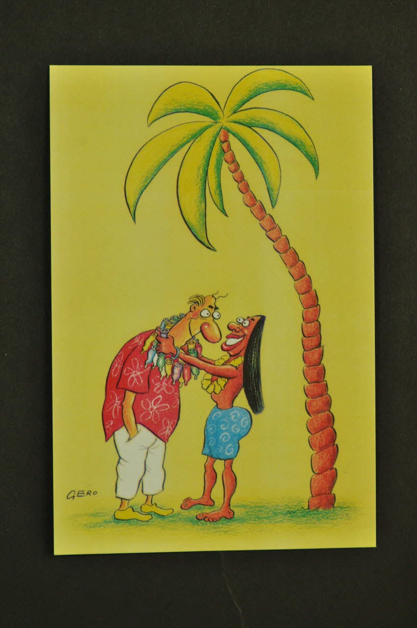 Ministère De La Santé Du Brésil carte postale 1er festival international de Humor & Aids International 2006/8 2008.32.124.12 Photo Mucem