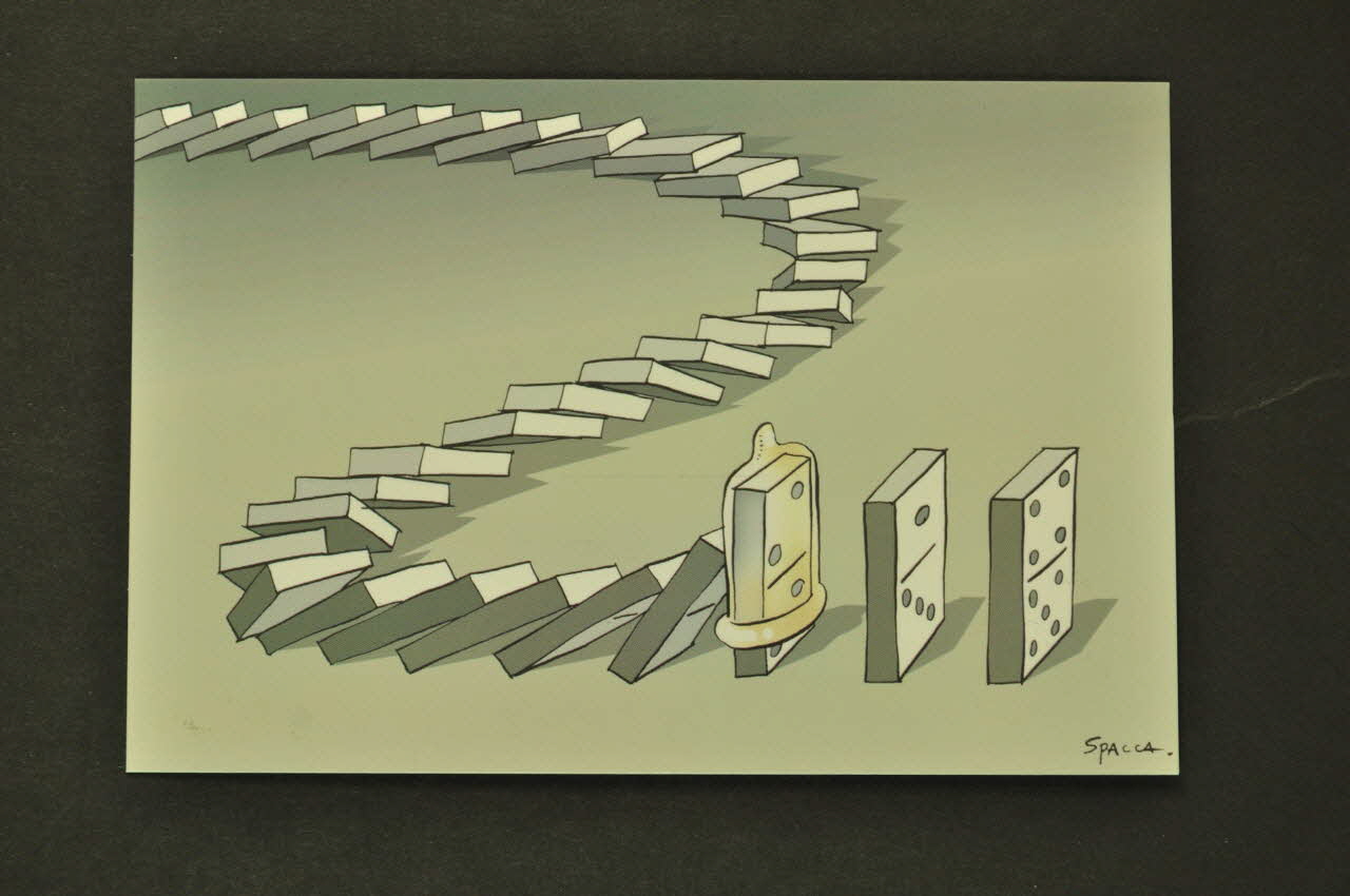 Ministère De La Santé Du Brésil carte postale 1er festival international de Humor & Aids International 2006/8 2008.32.124.14 Photo Mucem