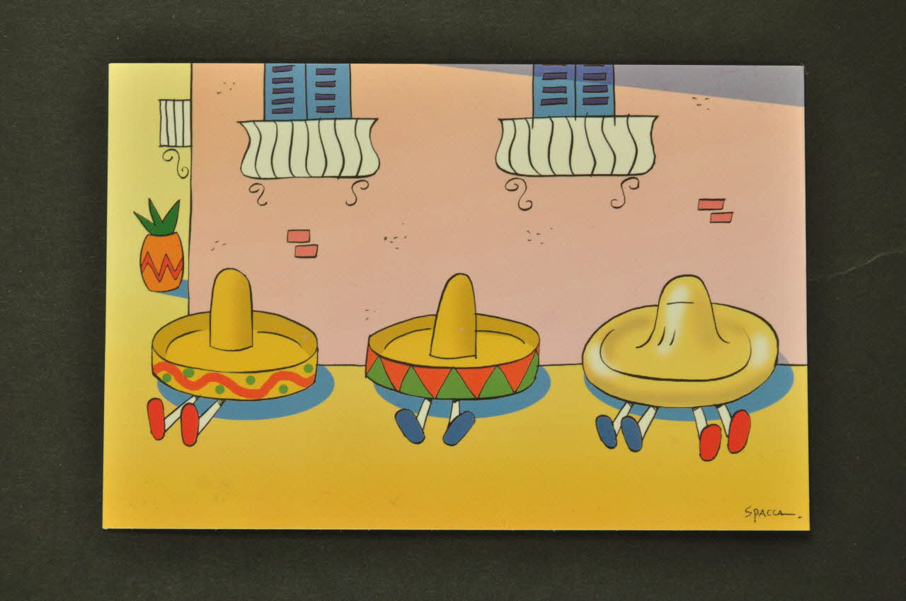 Ministère De La Santé Du Brésil carte postale 1er festival international de Humor & Aids International 2006/8 2008.32.124.15 Photo Mucem