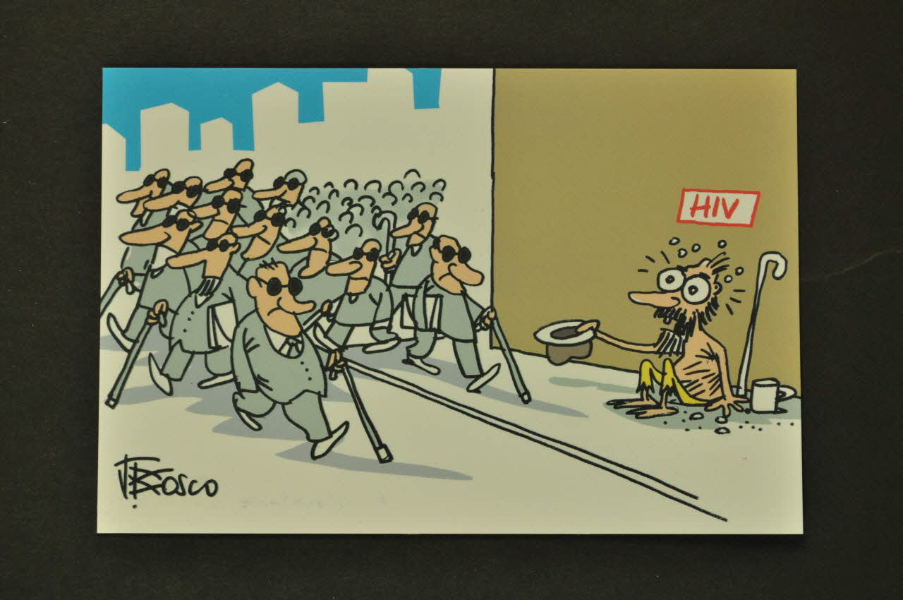 Ministère De La Santé Du Brésil carte postale 1er festival international de Humor & Aids International 2006/8 2008.32.124.3 Photo Mucem