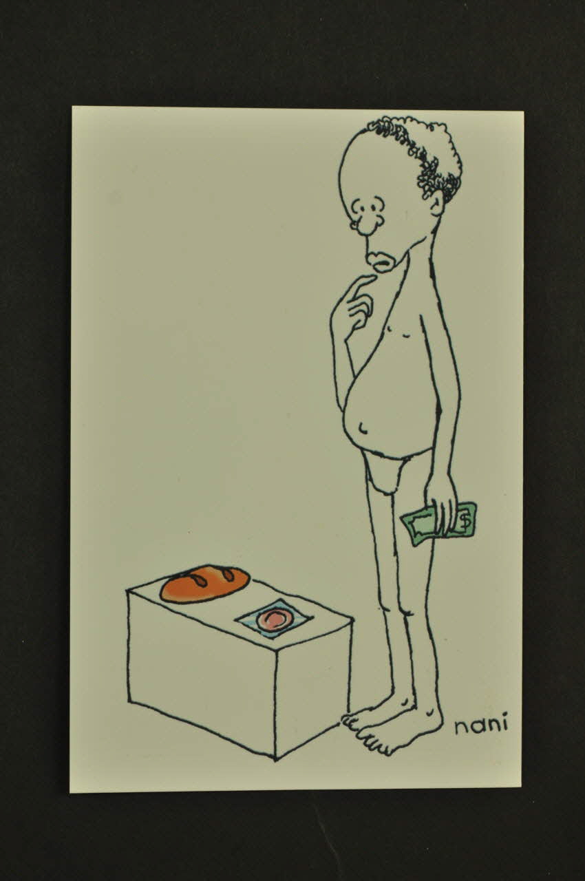 Ministère De La Santé Du Brésil carte postale 1er festival international de Humor & Aids International 2006/8 2008.32.124.6 Photo Mucem