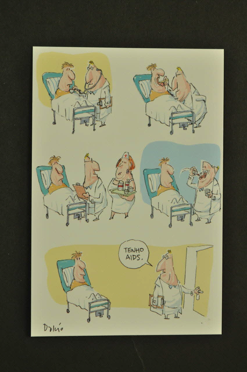 Ministère De La Santé Du Brésil carte postale 1er festival international de Humor & Aids International 2006/8 2008.32.124.7 Photo Mucem