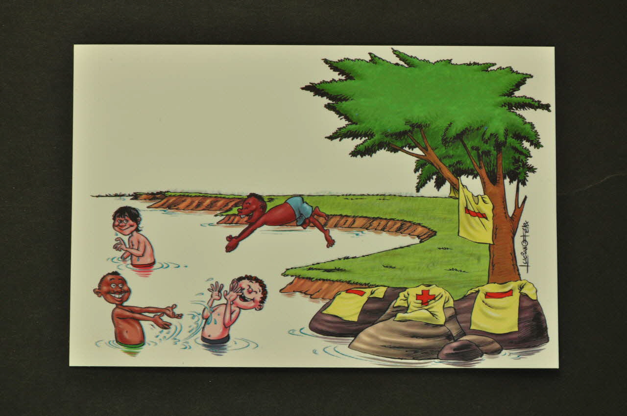 Ministère De La Santé Du Brésil carte postale 1er festival international de Humor & Aids International 2006/8 2008.32.124.9 Photo Mucem