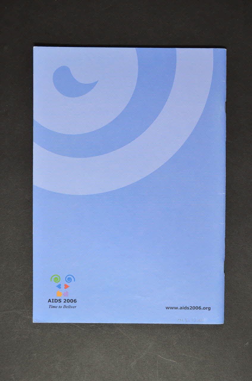 Conférence Mondiale Du Sida, Toronto BROCHURE "XVI° International AIDS Conference" / General Information International 2006/8 2008.32.126 Photo Mucem