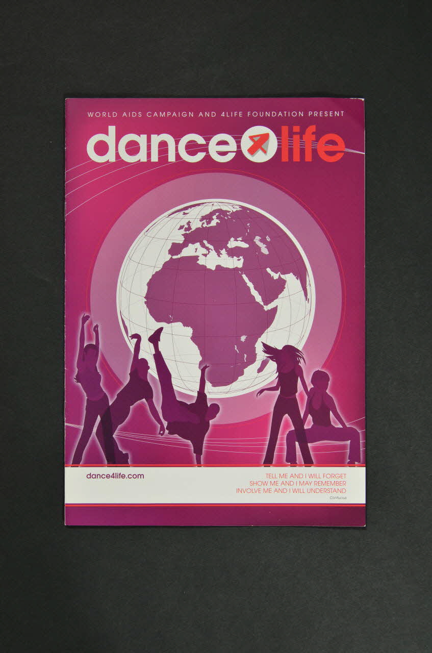 World Aids Campaign Et 4 Life Foundation BROCHURE "Dance 4 Life" International 2006 2008.32.134 Photo Mucem