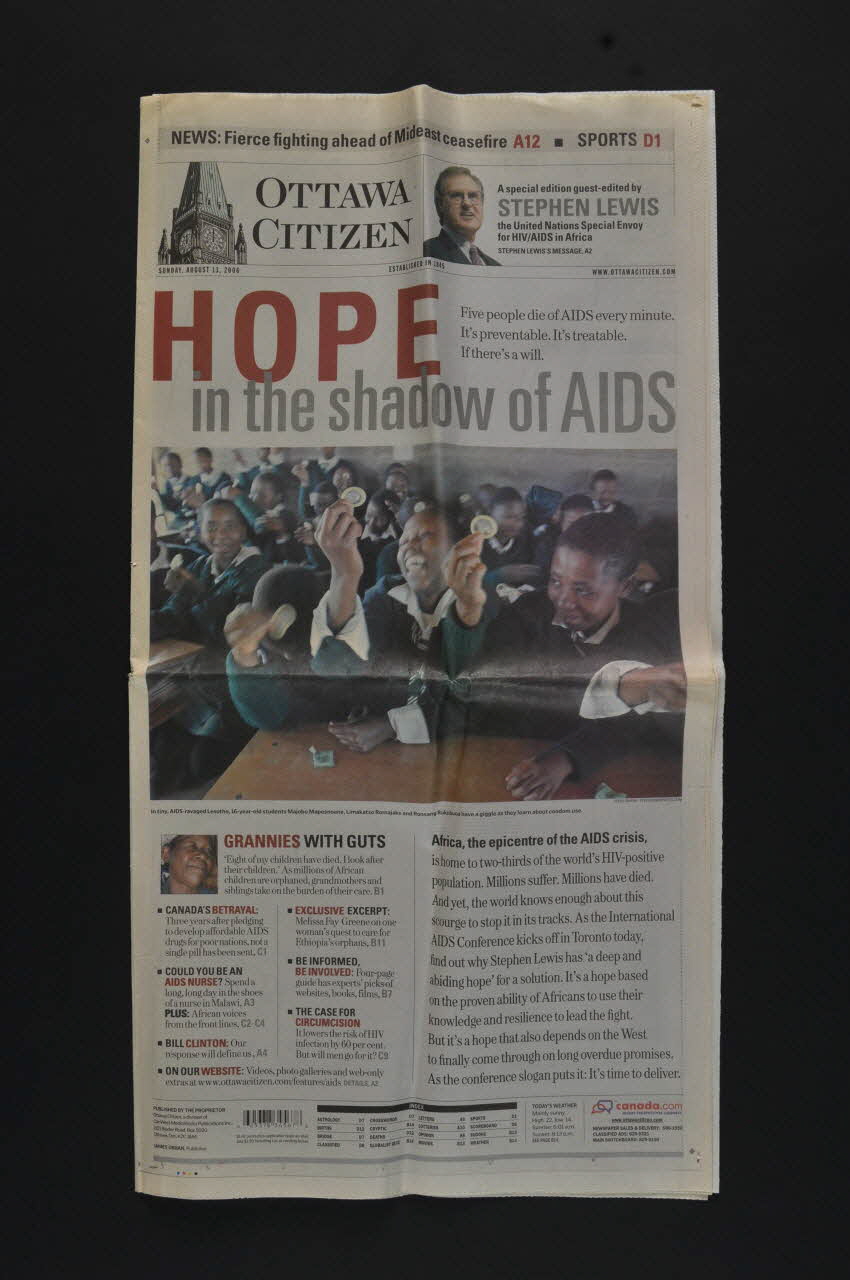 Journal Ottawa Citizen journal "Ottawa Citizen" International 2006 2008.32.154.1-3 Photo Mucem