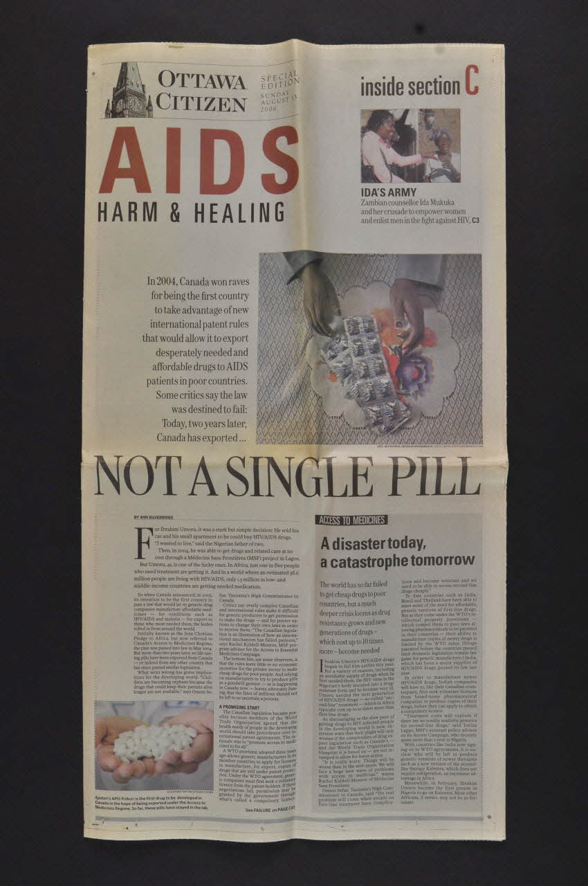 Journal Ottawa Citizen journal "Ottawa Citizen" International 2006 2008.32.156.1-3 Photo Mucem
