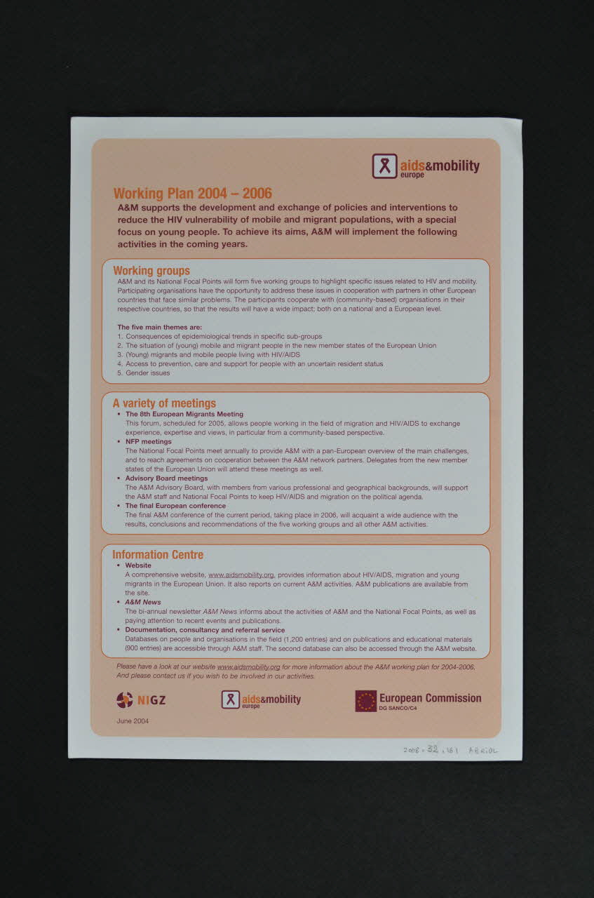 Aids & Mobility Europe tract "Aids & Mobility Europe" International 2006 2008.32.161 Photo Mucem