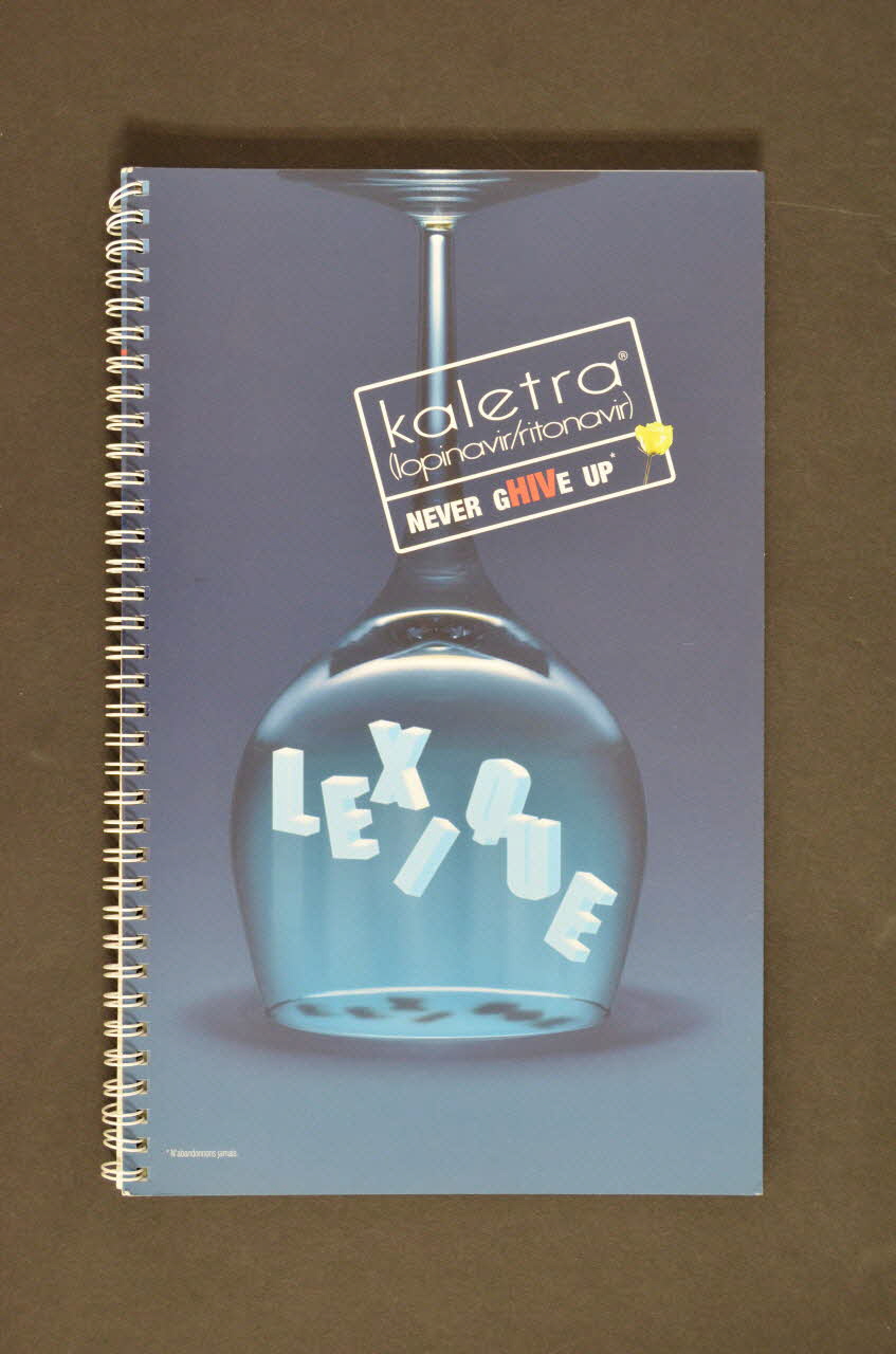 Laboratoires Abbott BROCHURE "Kaletra. Never gHIVe Up" France 2004/1/30 2008.32.169 Photo Mucem