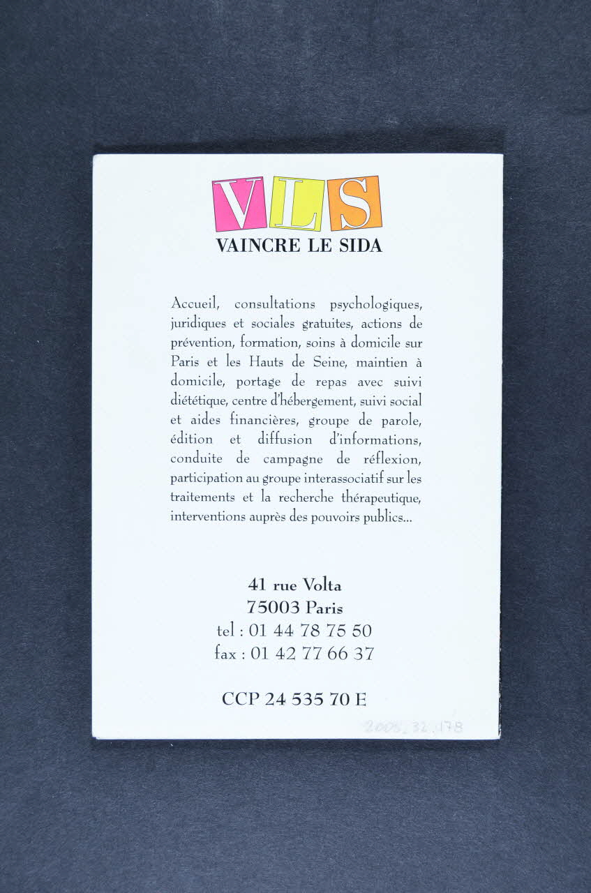 carte de voeux "En 1997, nous continuons ensemble avec un nouvel espoir" France 1997 2008.32.178 Photo Mucem