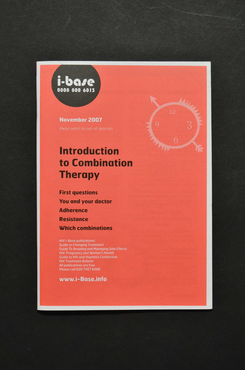 Hiv I-Base BROCHURE "Introduction to combination therapy" International 2005/6 2008.32.181 Photo Mucem