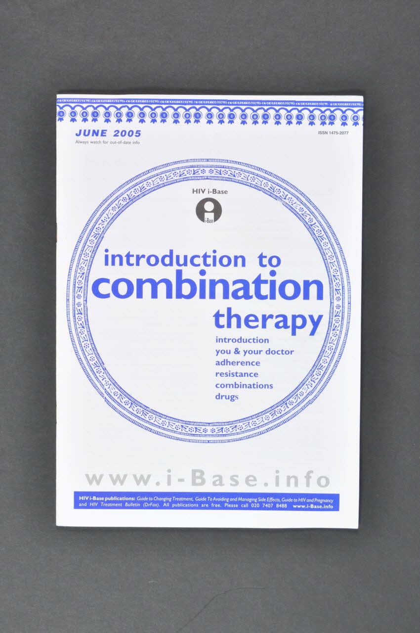 Hiv I-Base revue "Introduction to combination therapy" France 2005/6 2008.32.188 Photo Mucem