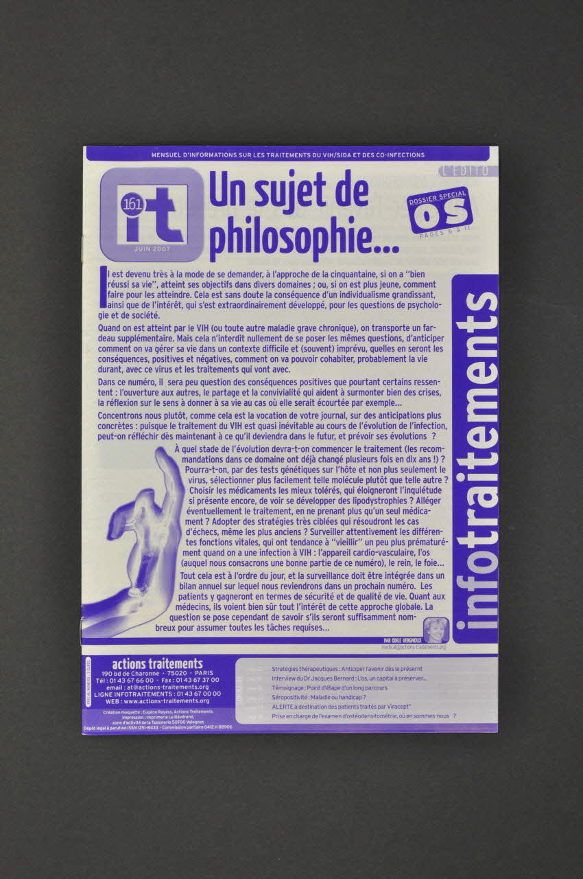 revue Un sujet de philosophie... France 2007/6 2008.32.204 Photo Mucem