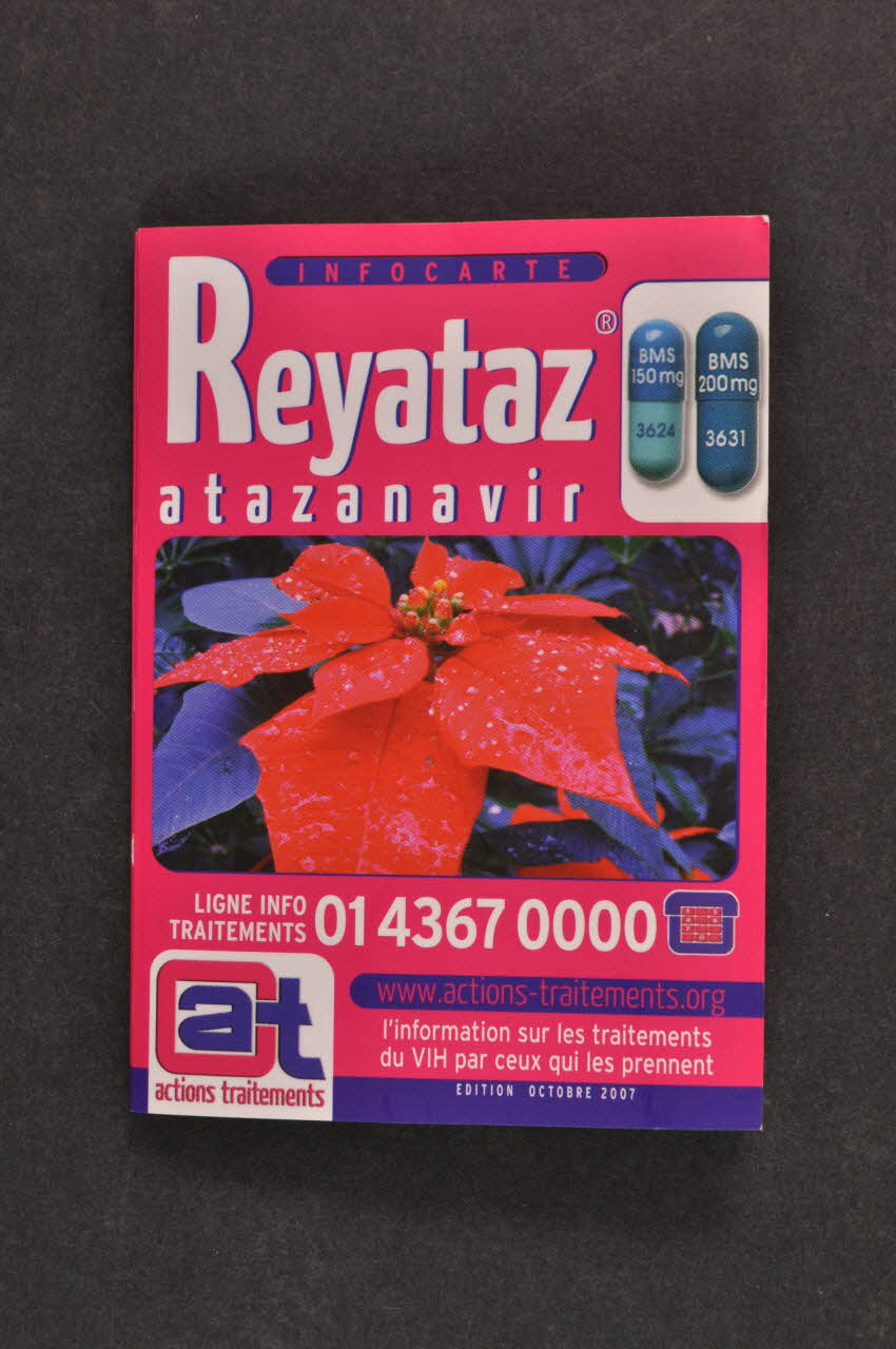 Actions Traitements Dépliant "Reyataz" France 2007/10 2008.32.213 Photo Mucem