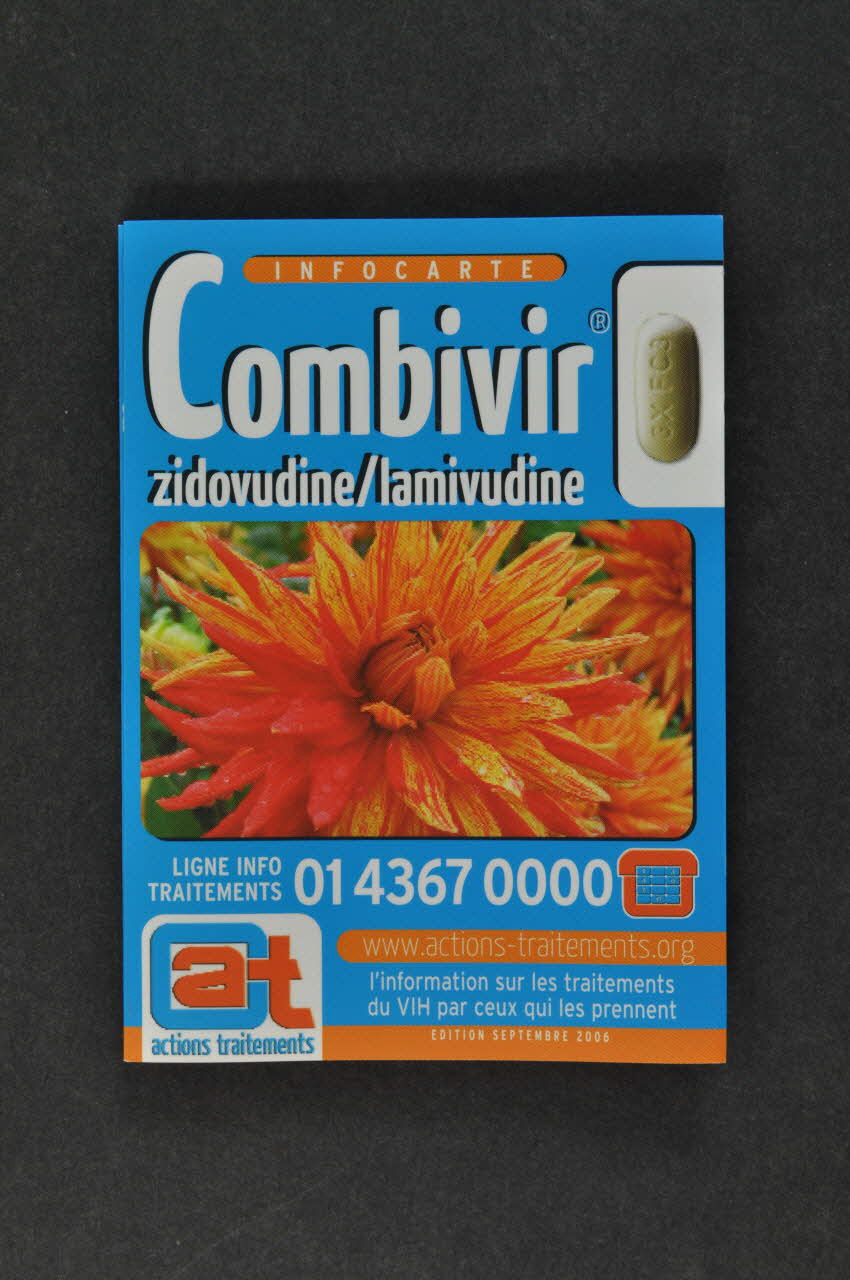 Actions Traitements Dépliant "Combivir" France 2006/9 2008.32.216 Photo Mucem